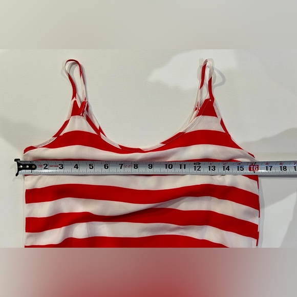 Tipsy Elves American Flag Red and White Striped Jumpsuit Blue Starry Bottom XS - Picture 9 of 15